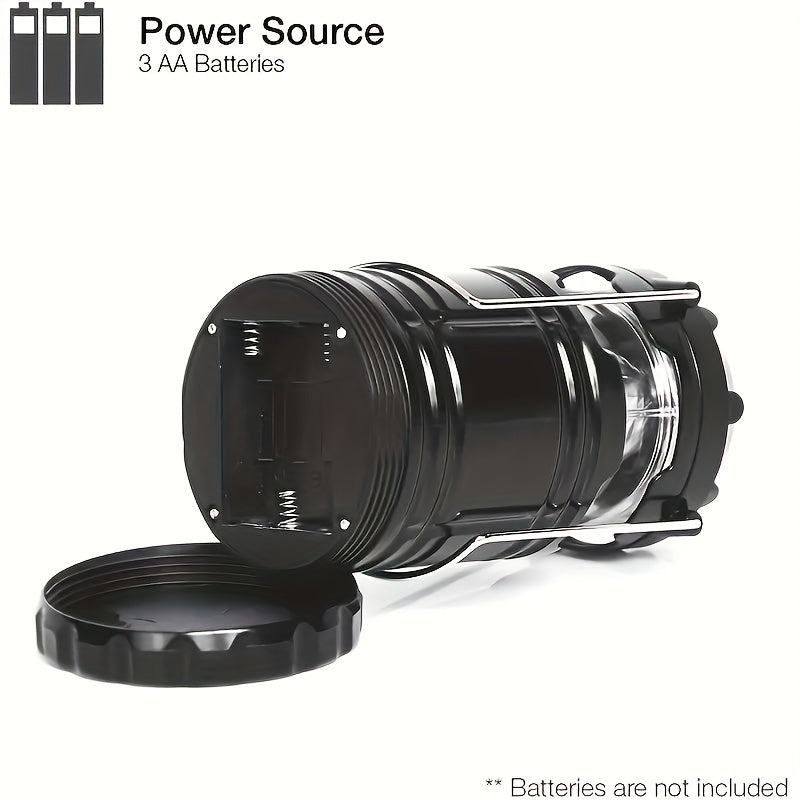 Set of 4 Camping Lights with 30 Leds, Foldable Emergency Flashlights, Battery-Operated