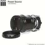 Set of 4 Camping Lights with 30 Leds, Foldable Emergency Flashlights, Battery-Operated