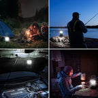 Set of 4 Camping Lights with 30 Leds, Foldable Emergency Flashlights, Battery-Operated