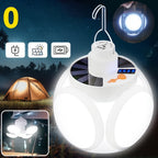 Portable Camping Solar-Powered LED Light - Rechargeable USB,