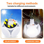 Portable Camping Solar-Powered LED Light - Rechargeable USB,