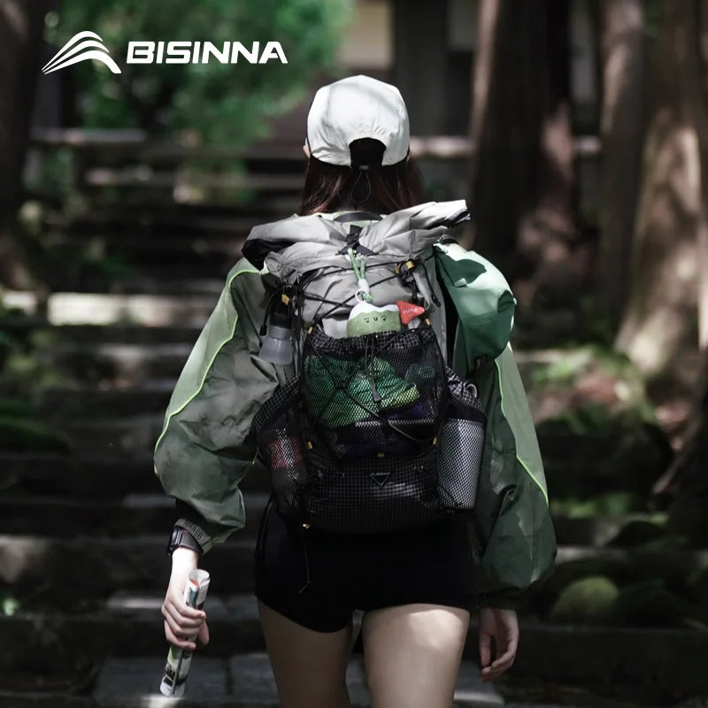 BISINNA Camping Backpack 25+10L Ultralight for Men Women Large Capacity