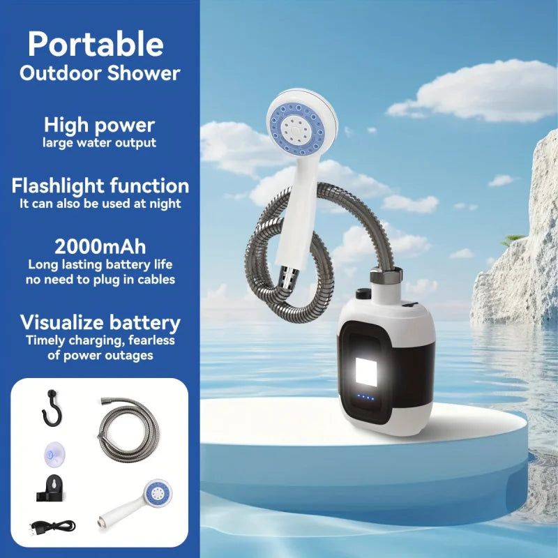 Portable Camping Shower -USB Charging