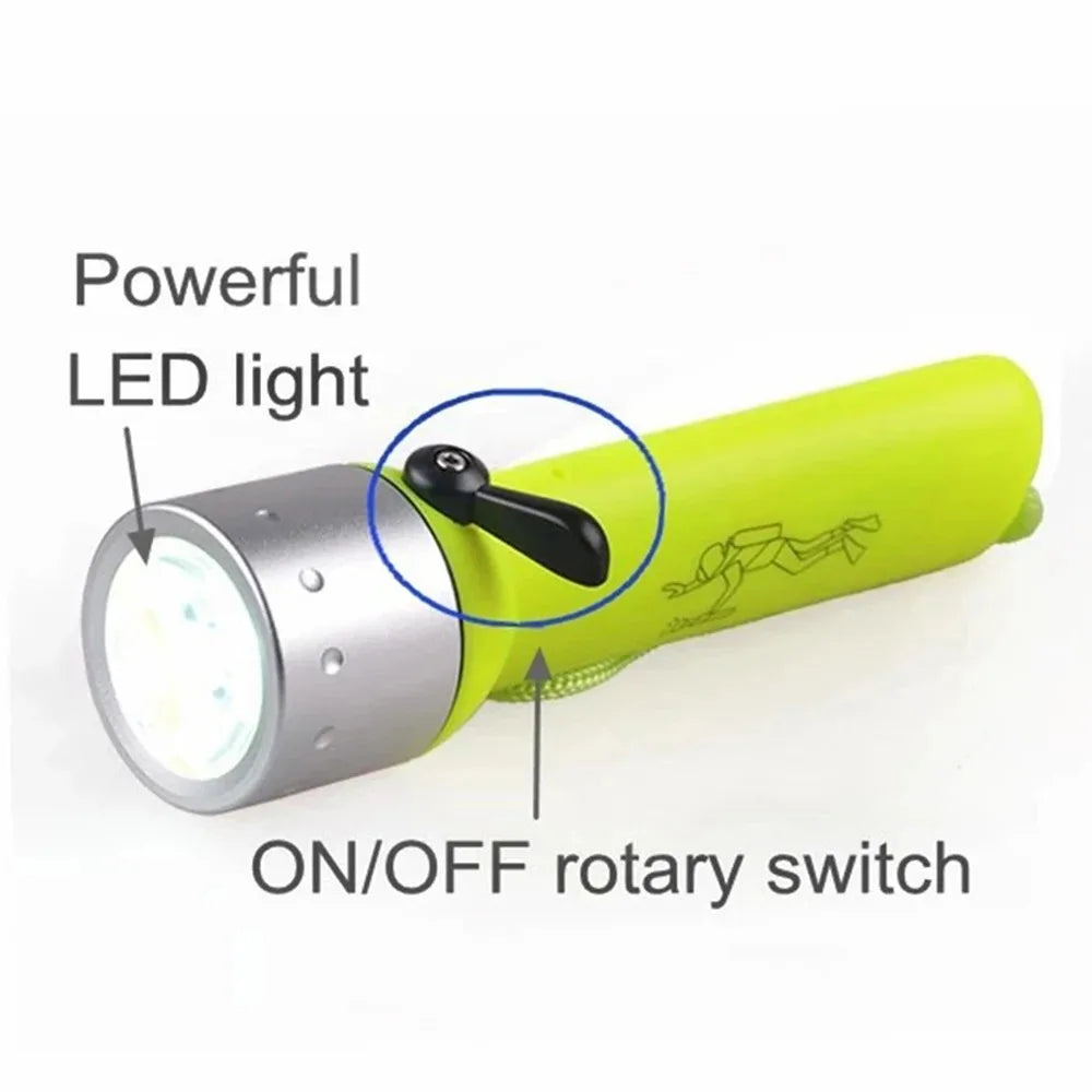 Powerful Super Bright Flashlight Diving Hunting High Lumen LED Camping Light Waterproof