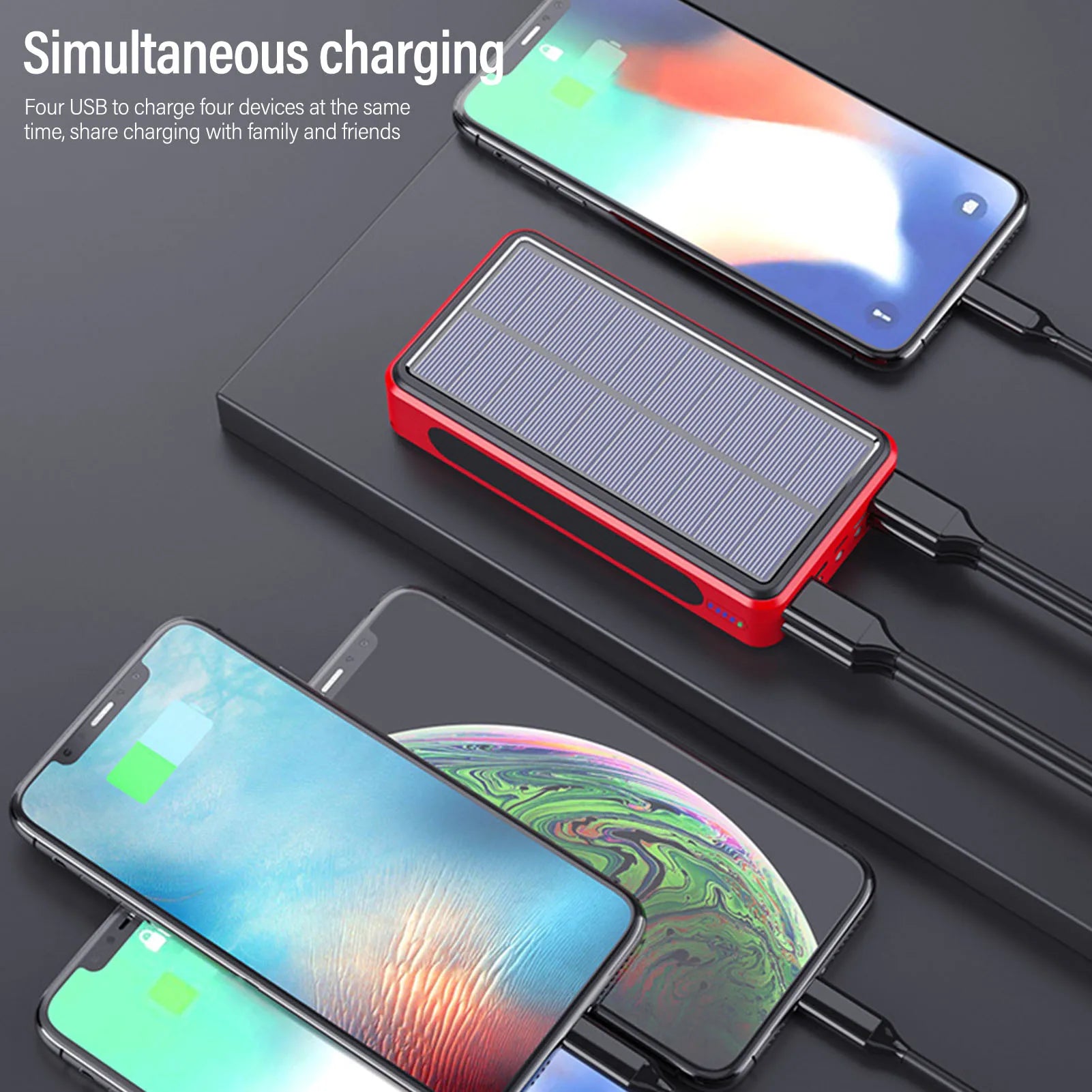Solar Power Bank Portable Emergency