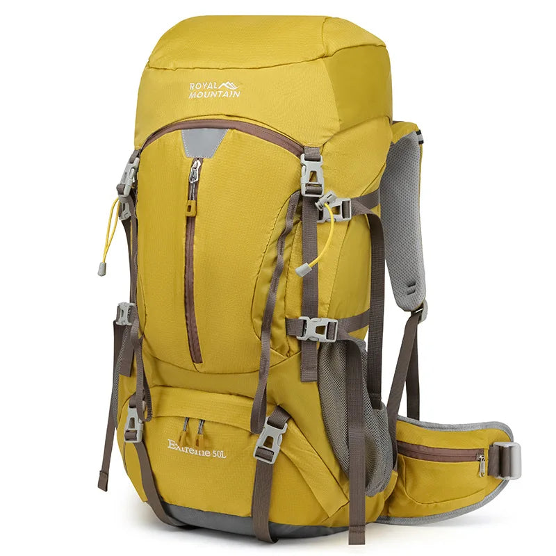 Outdoor Travel Mountaineering Backpack 50L Large Capacity Camping