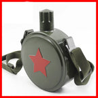 Stainless Steel Pentagram Military Canteen Outdoor Camping Hiking