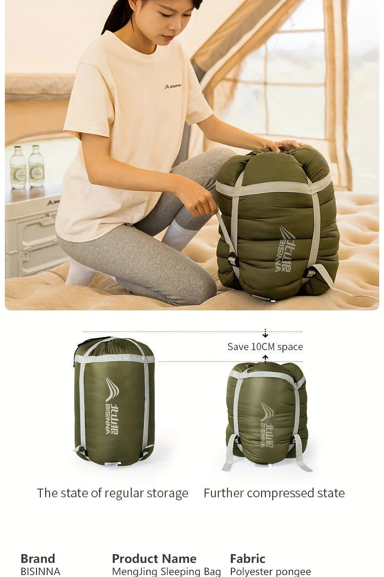 BISSINA 1-piece envelope-style winter sleeping bag