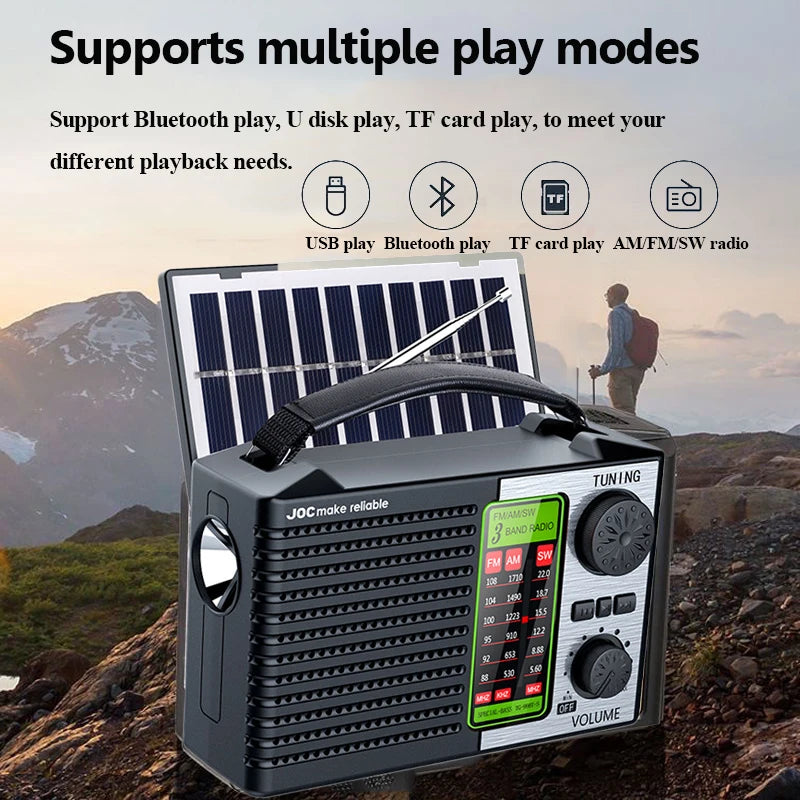 Portable Full Band Solar Radio