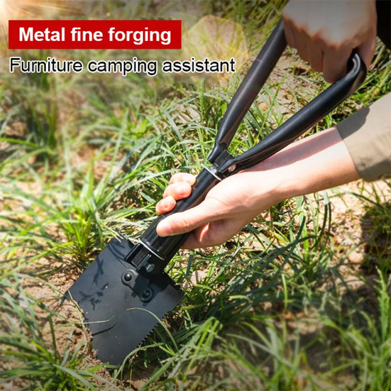 Outdoor 3-in-1 Foldable Shovel Portable Multifunctional