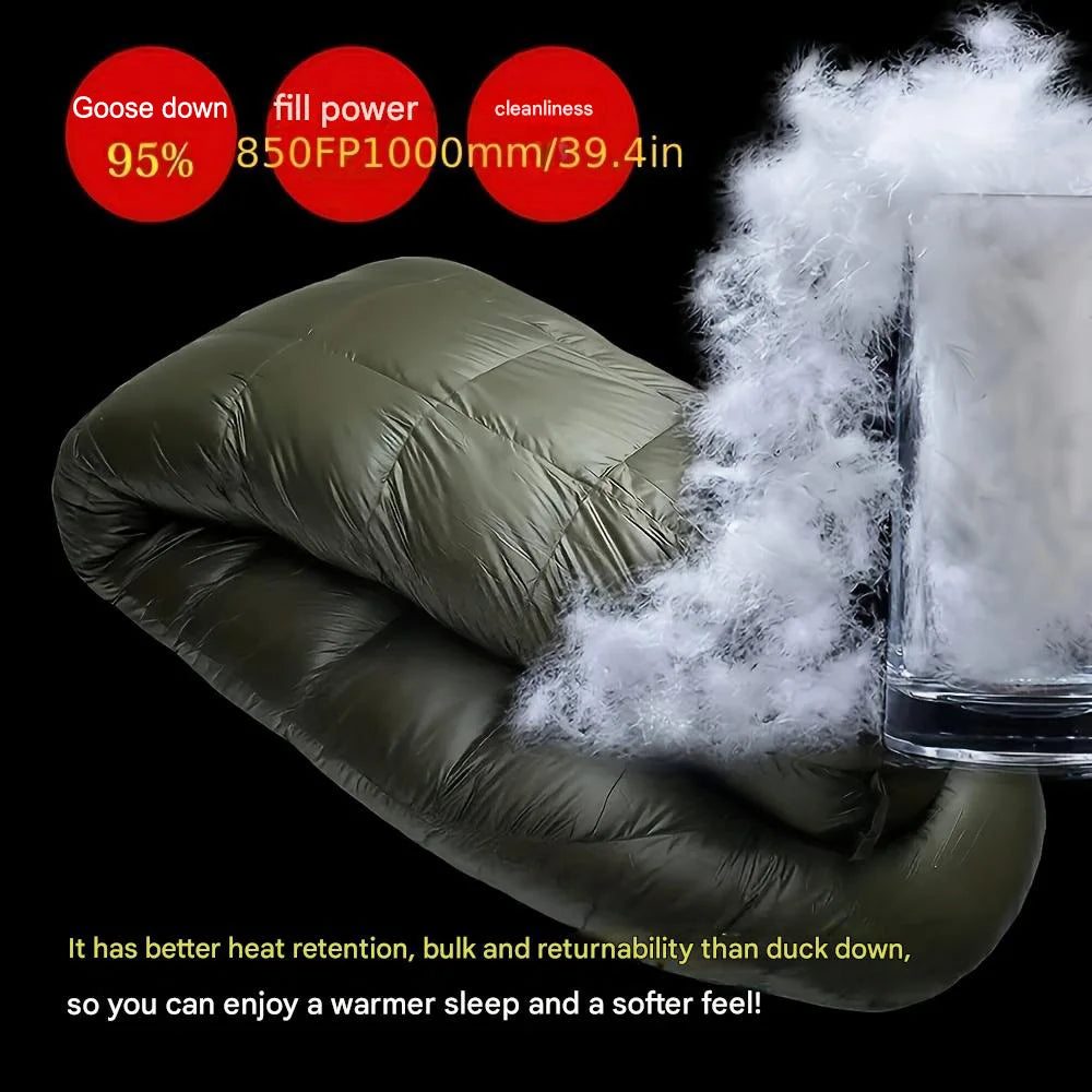 Outdoor camping, three-dimensional grid design, mummy style. Sleeping Bag