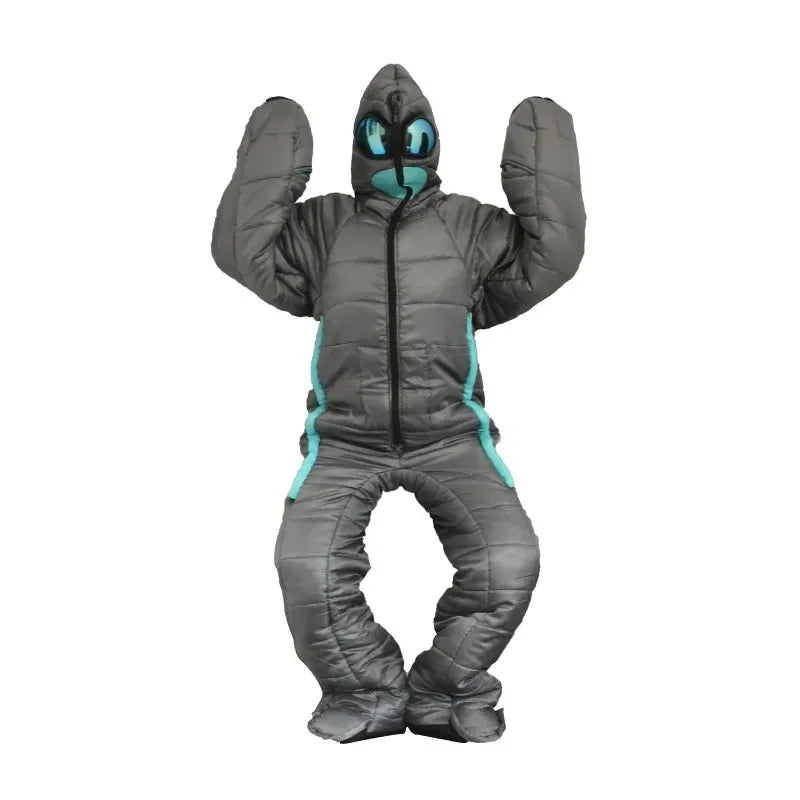 Durable Camping Wearable Full Body Walking Sleeping Bag Pouch Aliens