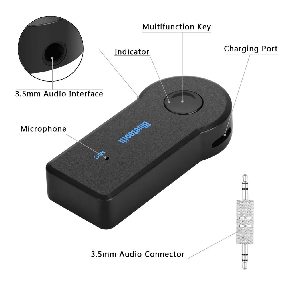 Speaker Receiver Bluetooth AUX Receiver Stereo Output Music
