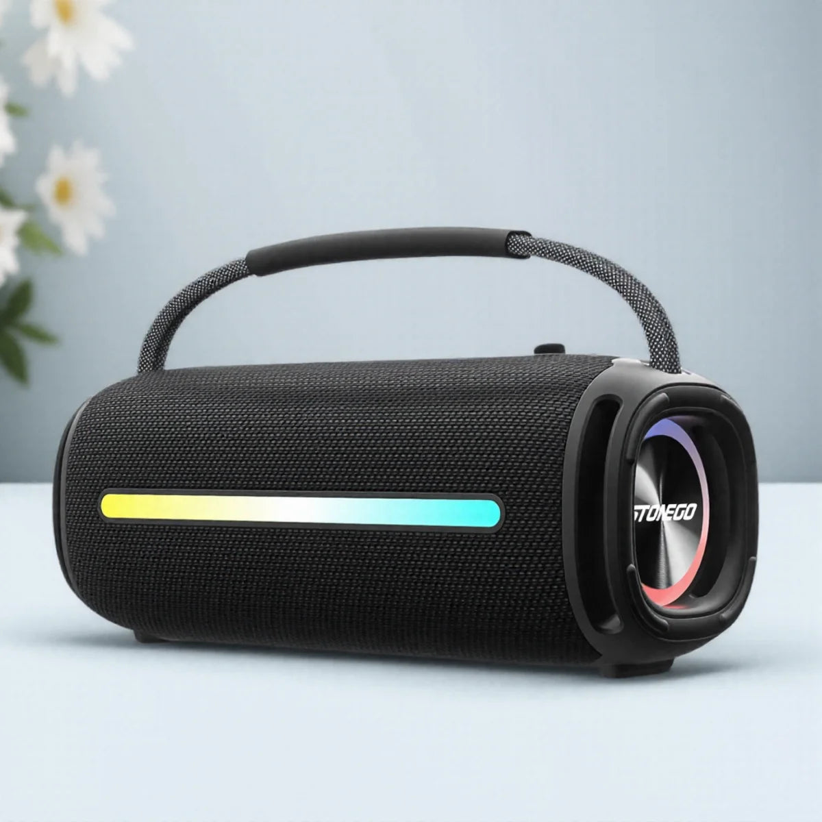 Outdoor Bluetooth 53 Wireless Speaker IPX6 Waterproof RGB Lantern Subwoofer