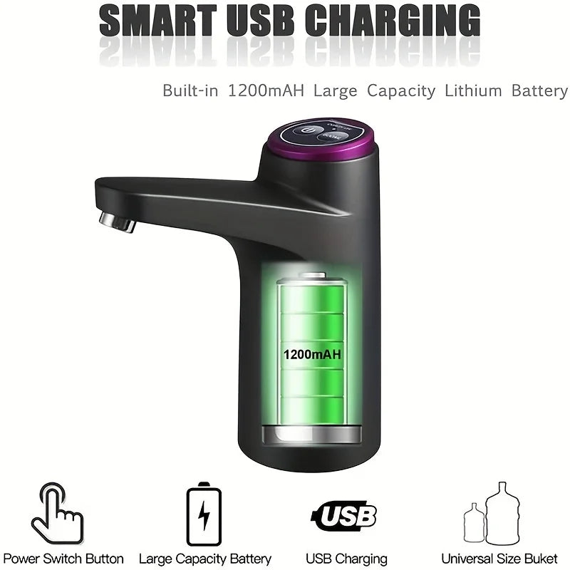 Portable electric water dispenser pump