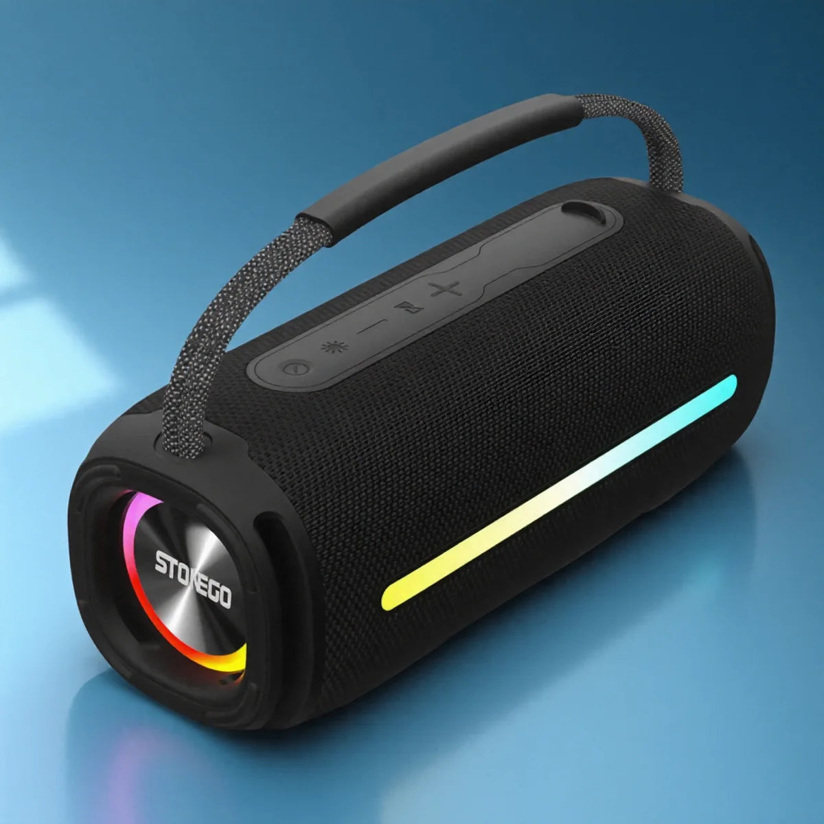 Outdoor Bluetooth 53 Wireless Speaker IPX6 Waterproof RGB Lantern Subwoofer