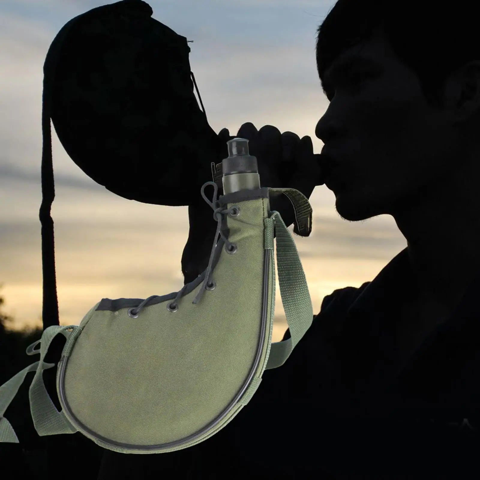 Canteen Water Bottle Kettle Bag Outdoor Bottle 750ml