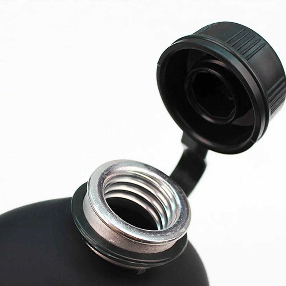 1Set Camouflage Military Canteen 1L Aluminum Alloy Water Bottle Camping Hiking Survival