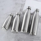 Stainless Steel Water Bottle 1 Liter, Sport Travel Cups,  500 750 1000ml Water Bottles