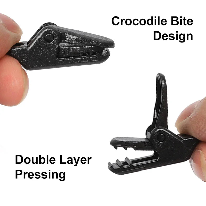 10/20/50pcs Tent Clips for Outdoor Tarpaulin / Camping Tent Hook Crocodile Clamp