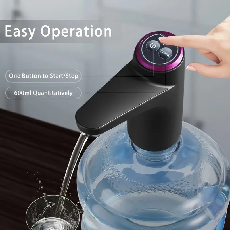 Portable electric water dispenser pump