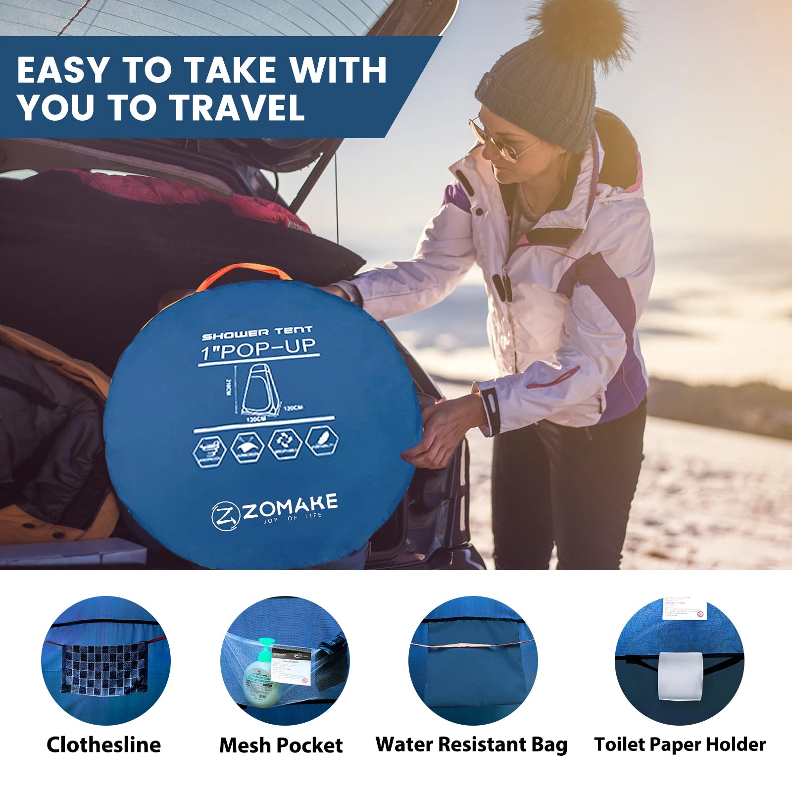 Pop-Up Privacy Tent , Shower, Toilet, Beach Changing