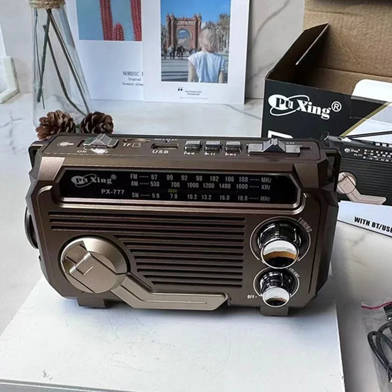 Portable Radio Solar Charging  Receiver/Bluetooth Speaker