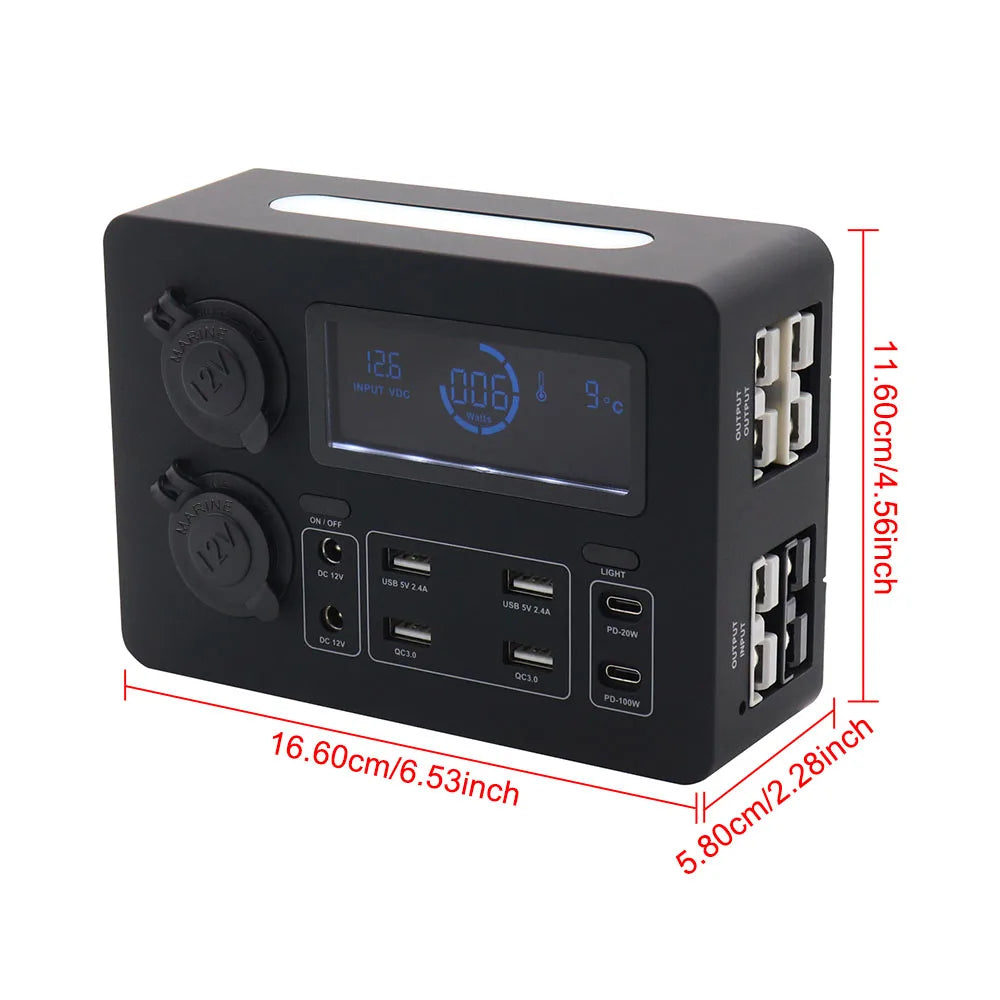 Portable Power Box for RVs, SUVs, Boats