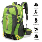New Camping Backpack 40 Liters Large Capacity Travel Canvas Bag Outdoor