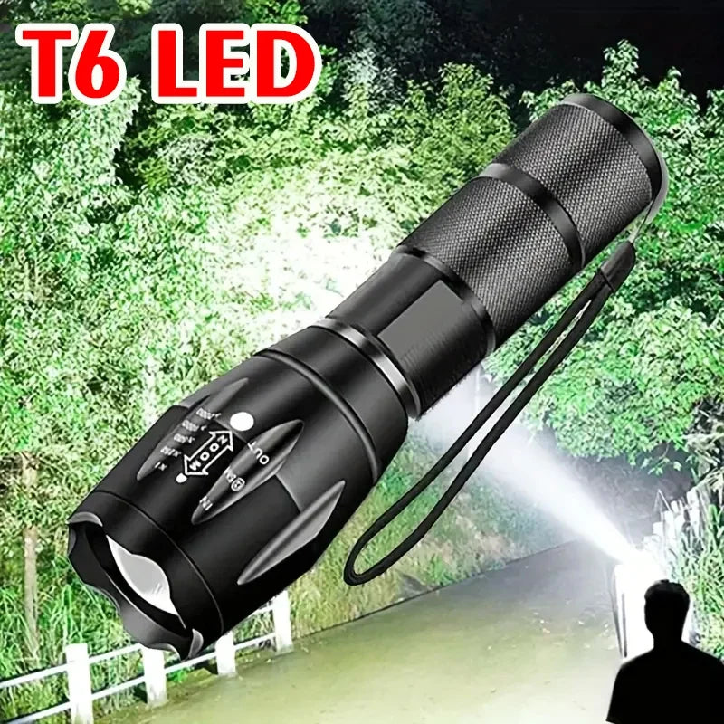 LED Flashlights, Portable Flash Light With 5 Modes