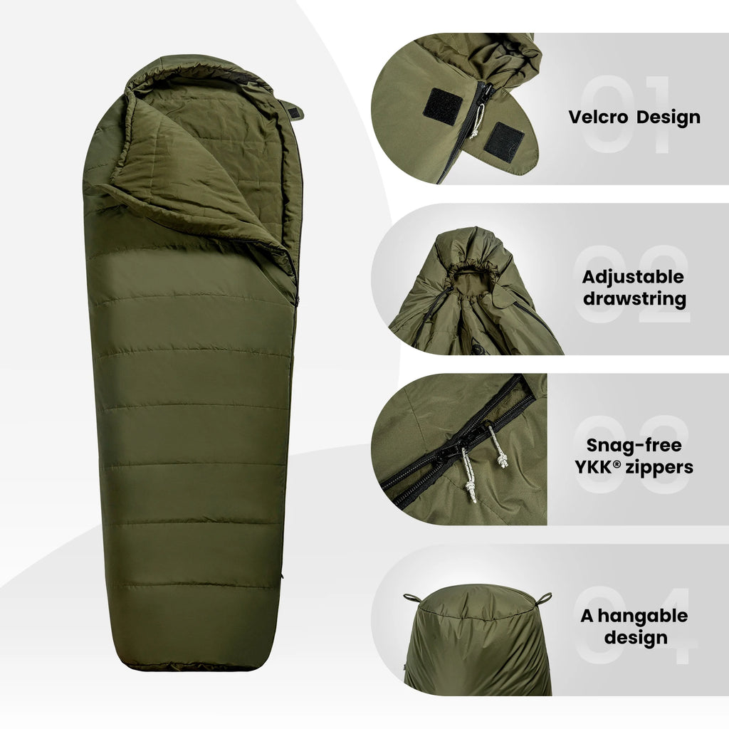 Sleeping Bags Tactical Styled Mummy Sleeping Bag Survival