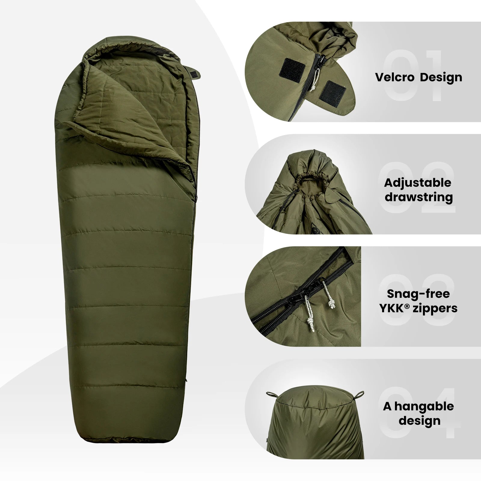 Sleeping Bags Tactical Styled Mummy Sleeping Bag Survival