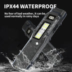 Portable Flashlight, 800 Lumens USB Rechargeable Tactical Flashlight, Waterproof