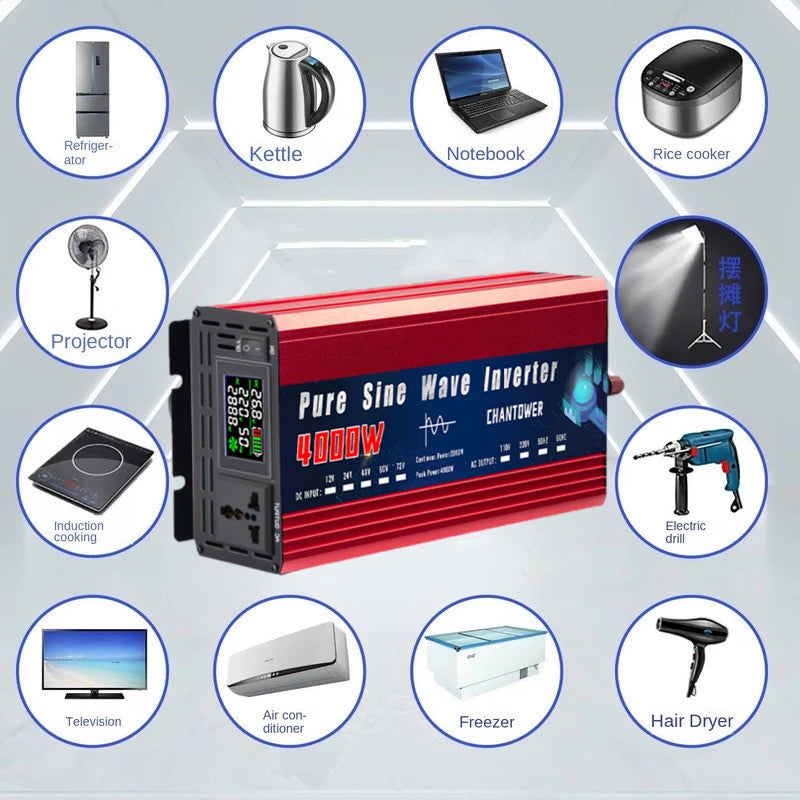 DC To AC Portable Converter Car/Solar Inverter