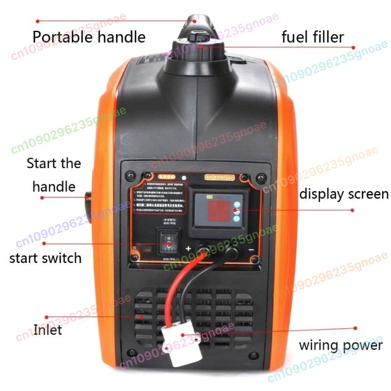 3KW Portable Power Generator AC 24V DC Silent Mini Design