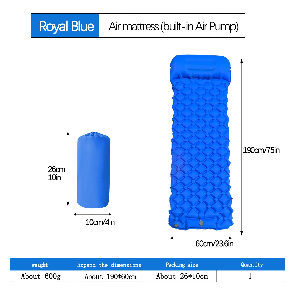 Sleeping Pad for Camping - Ultralight Air Mattress