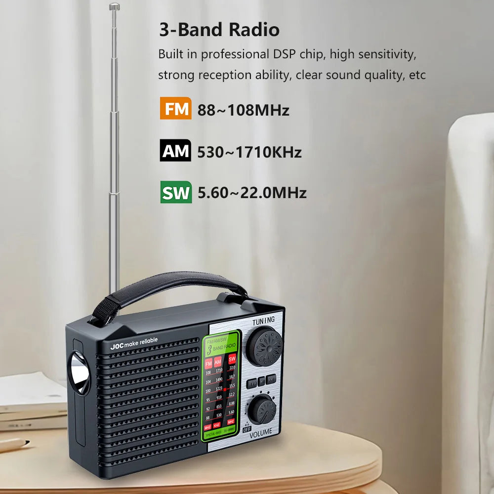 Portable Solar Radio MP3 Player/ Bluetooth Speaker