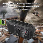 Portable Solar Radio, Emergency Kits first Aid Radio with Crank, Power station USB
