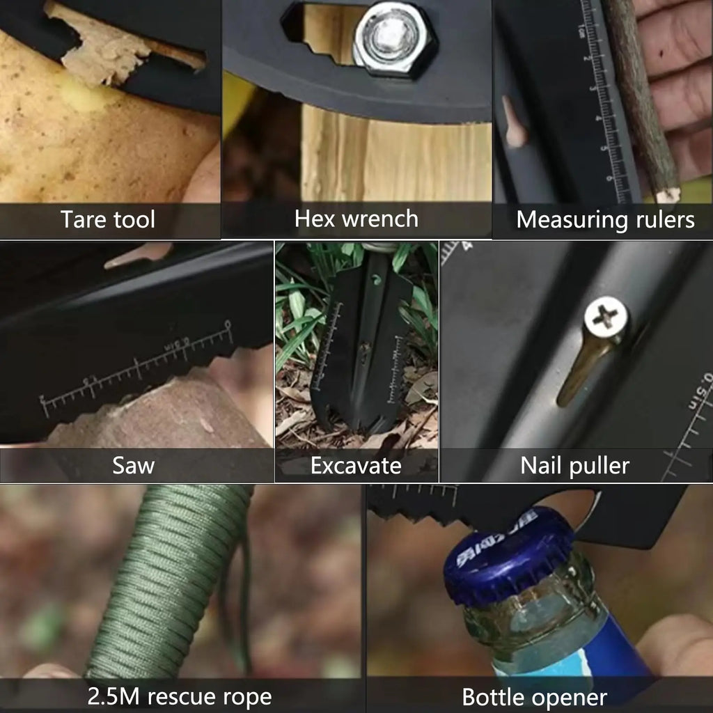 Outdoor camping, soldier shovel, multifunctional