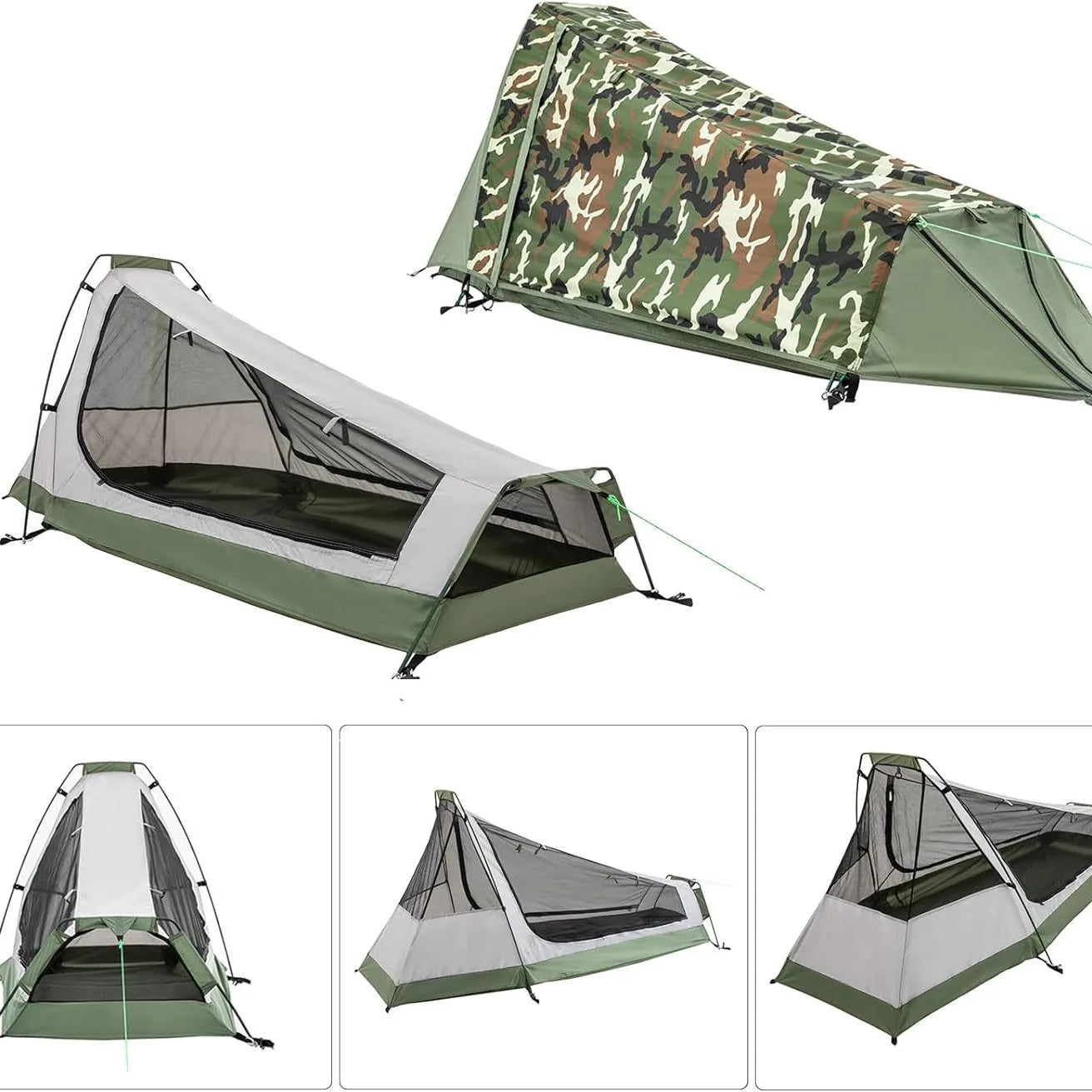 Outdoor Tent Double Layers Waterproof Single Person 3