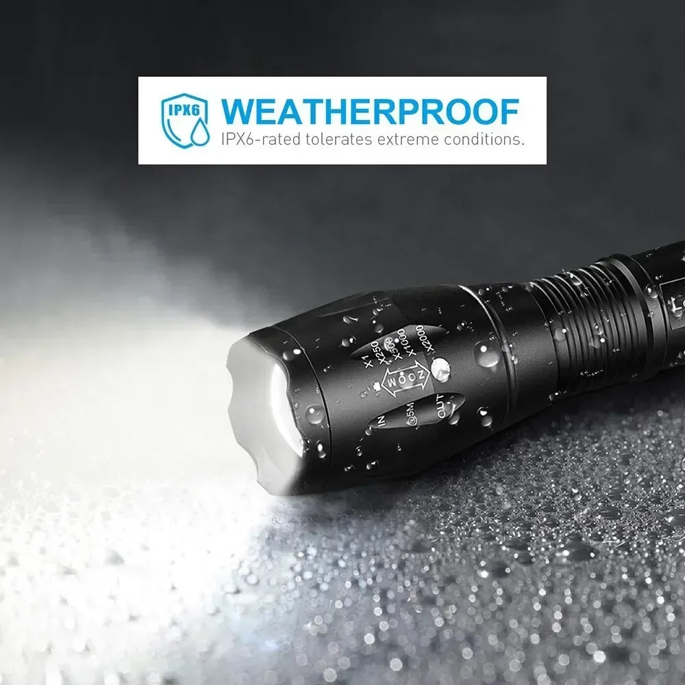 LED Flashlights, Portable Flash Light With 5 Modes