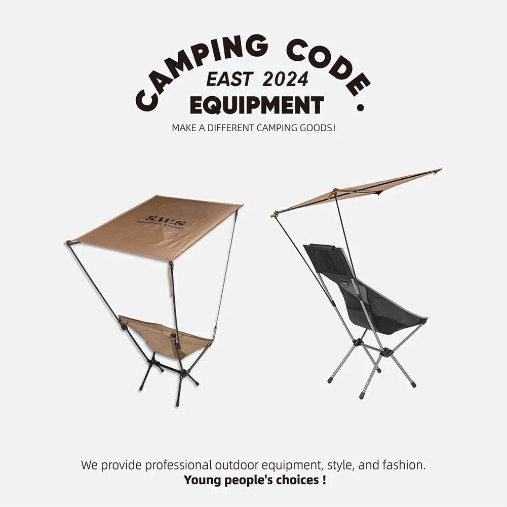 Camping Chairs Kit Ultralight Folding Chair Set With Sunshade