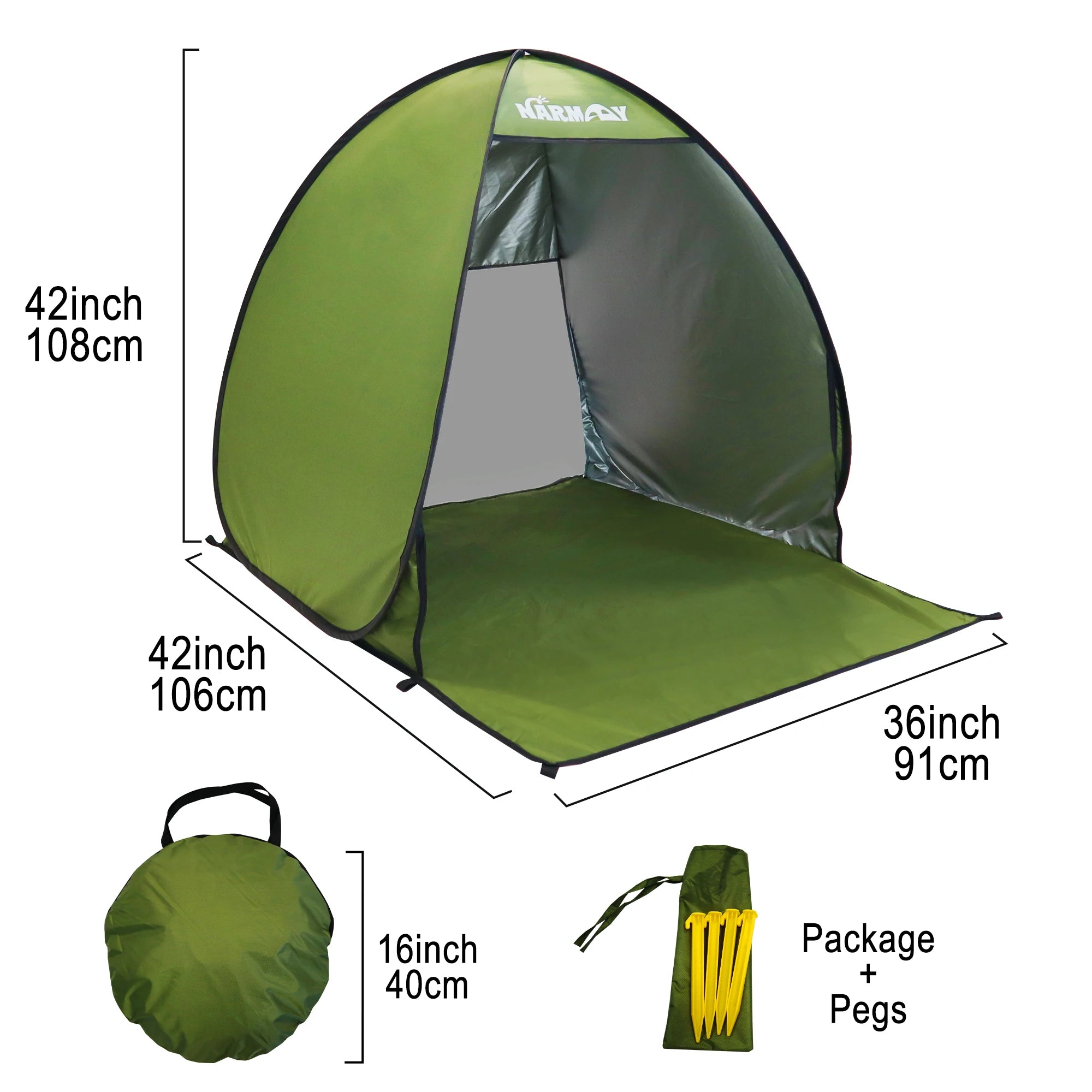 Pop-Up Beach Tent UV-resistant & Waterproof Sunshade