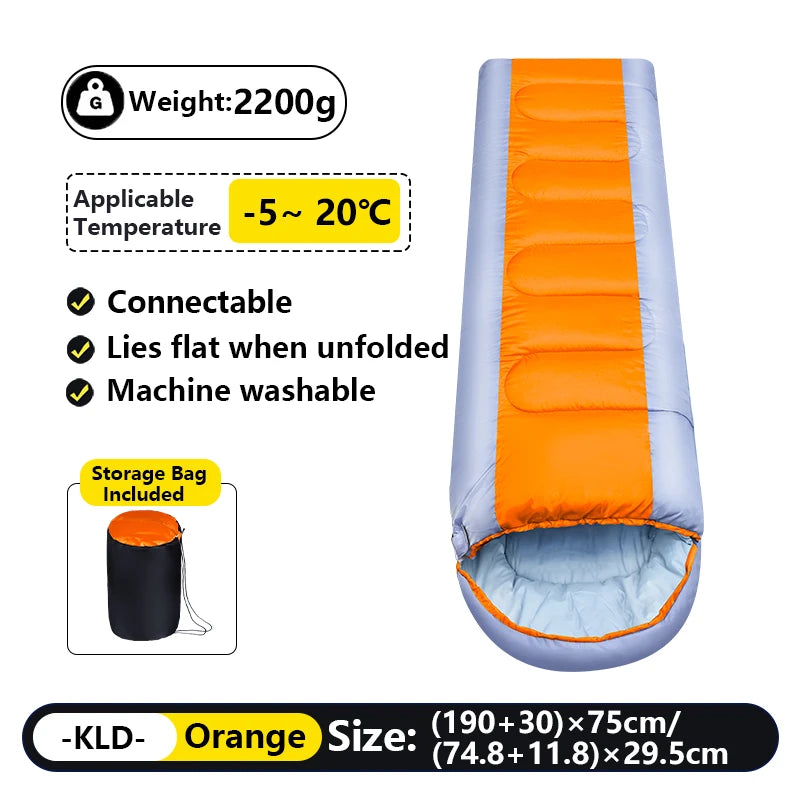 1 Adult Sleeping Bag, Outdoor Camping,
