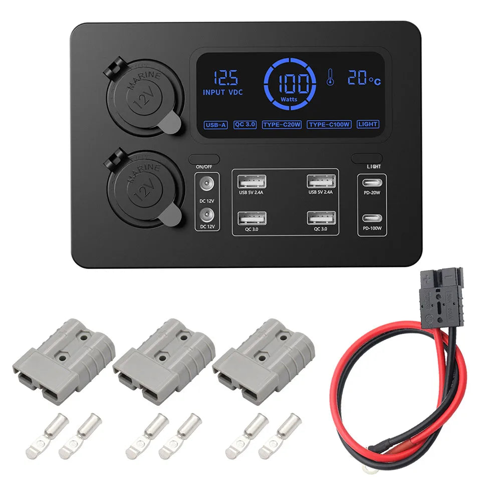 Portable Power Box for RVs, SUVs, Boats