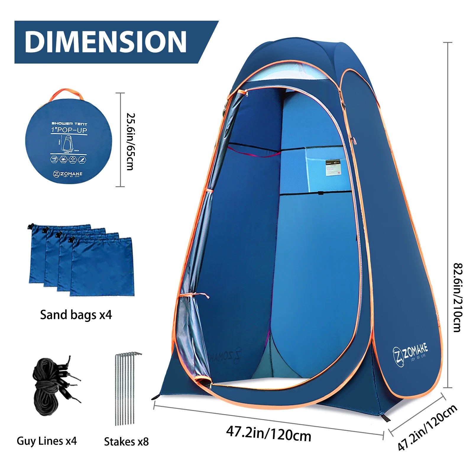 Pop-Up Privacy Tent , Shower, Toilet, Beach Changing