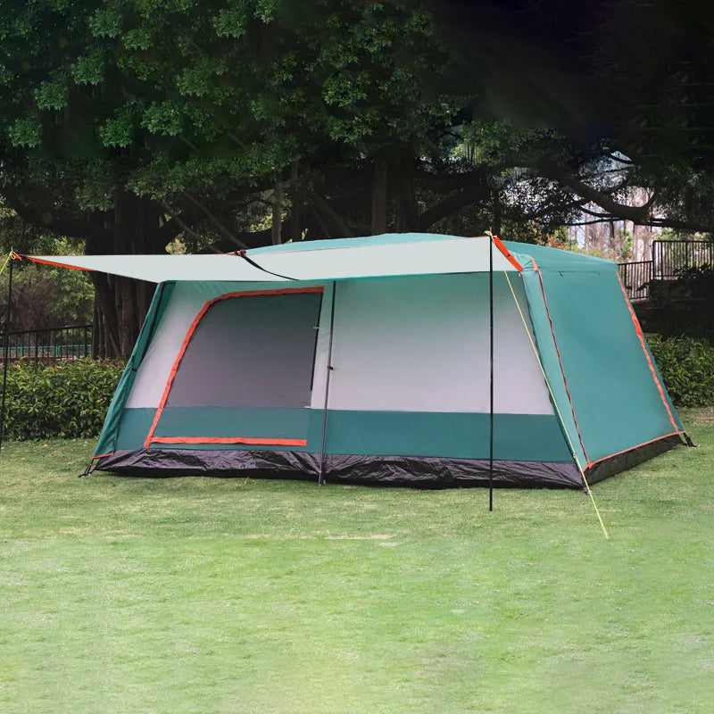 Manufacturer customizes all-inclusive tents, two bedrooms and three halls, outdoor camping double-layer waterproof tents,