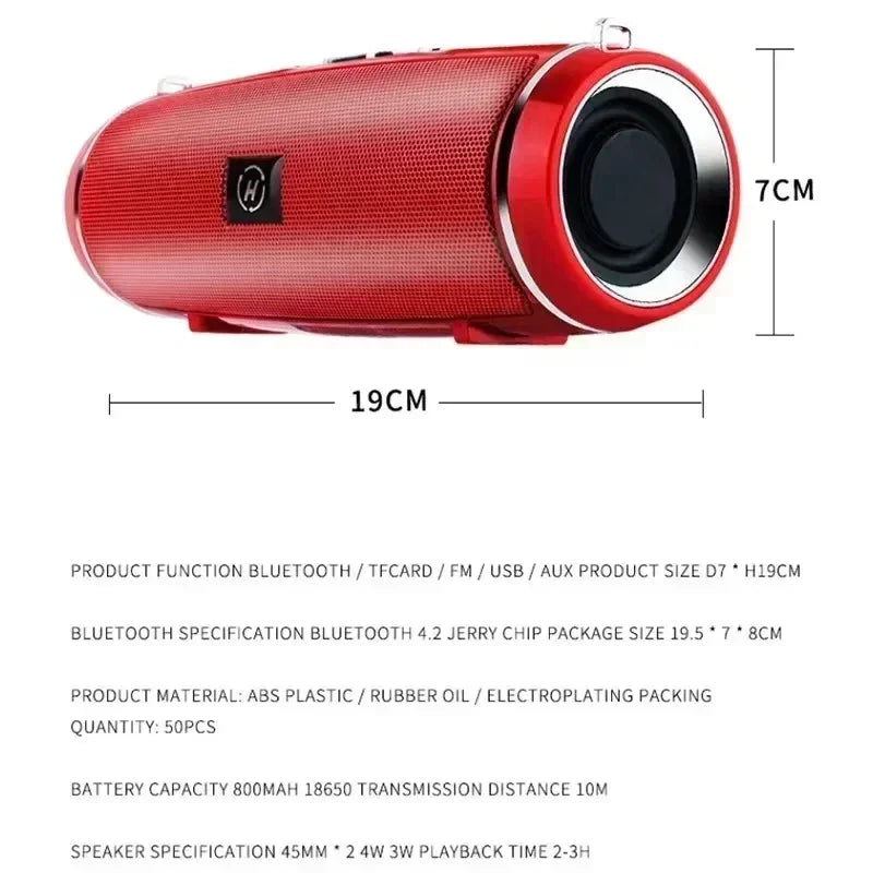 2025 200W Wireless Bluetooth Speaker Portable Outdoor Subwoofer