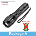 LED Flashlights, Portable Flash Light With 5 Modes