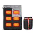Heated Sleeping Bag pad,6 Heating Zones,USB Power, 2 person